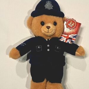 Police Teddy Bear - Brown and Black